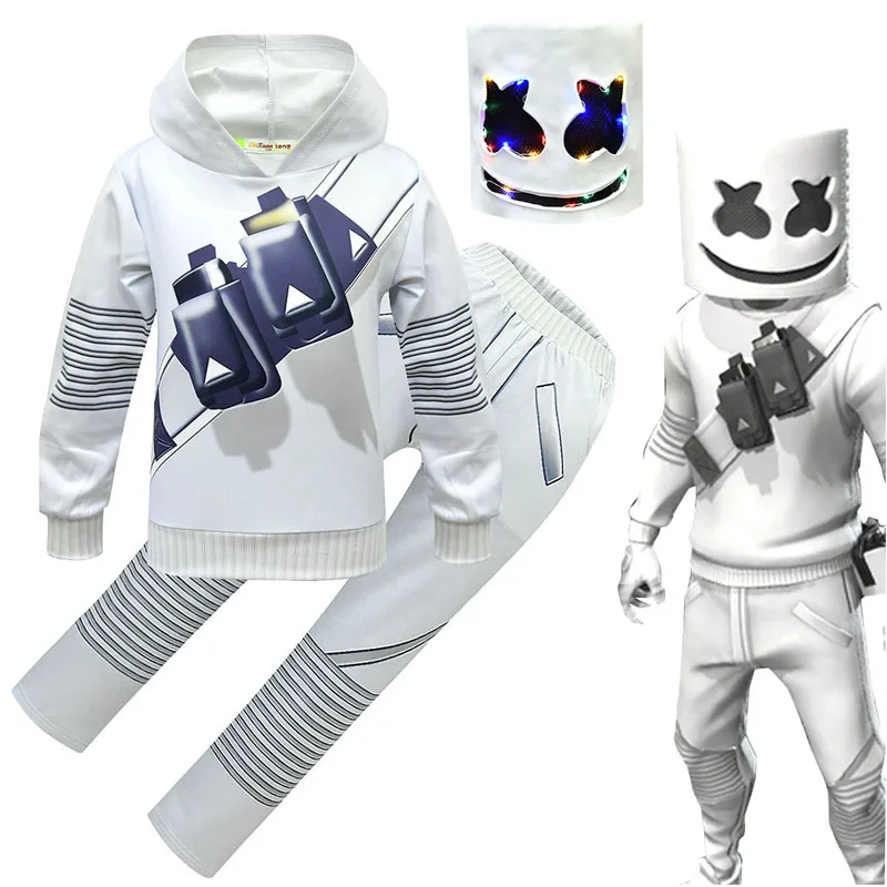Led Gloves Music - Kids Cosplay Costume Boys Marshmelloe Dj