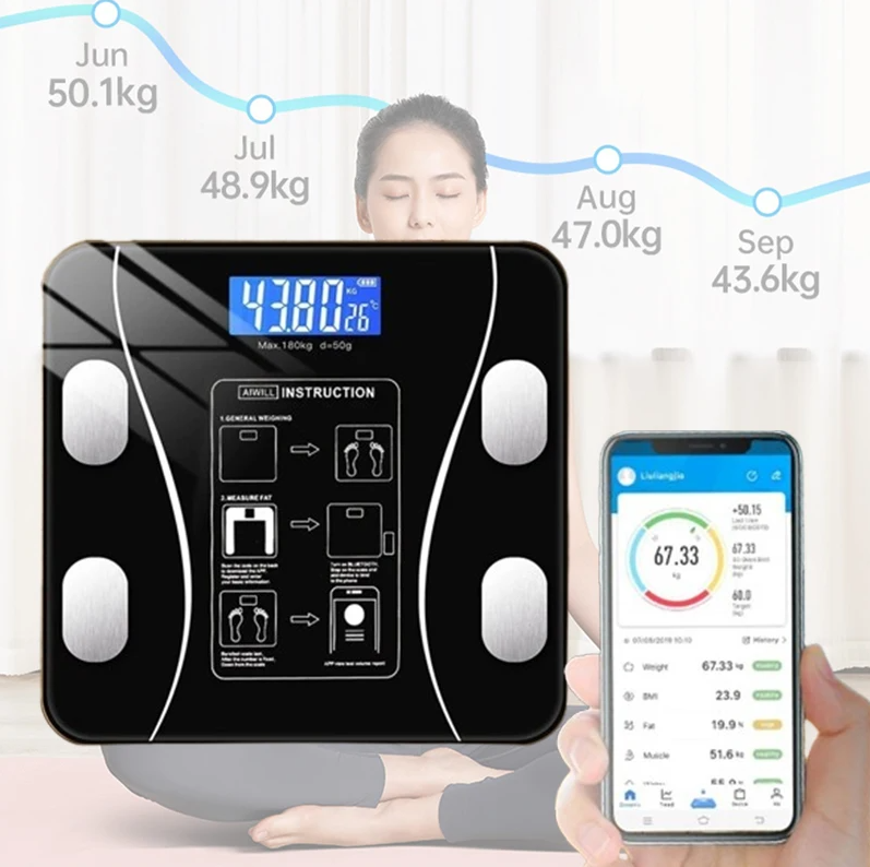 Body Fat Scale Smart - Smart USB Precise Digital Body Fat