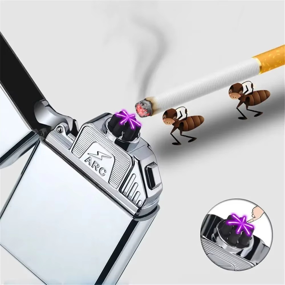 New Six Arcs Lighter Windproof - Electronics Gadgets For Gift recension och pris