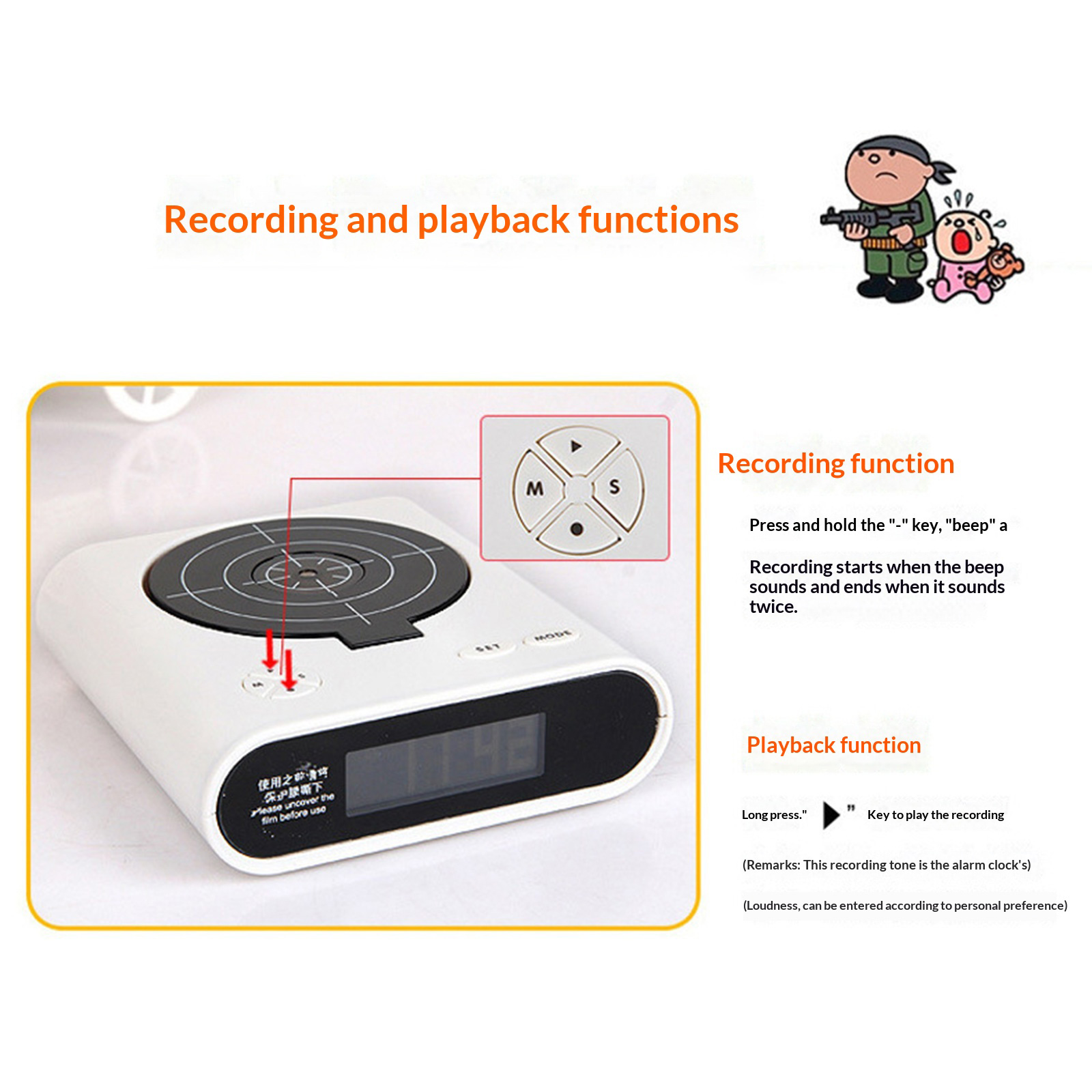 Electronics Desk Clock Creativ - Electronics Gadgets For Gift recension och pris