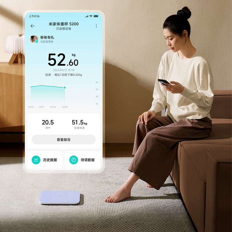 Xiaomi Mijia Weight Scale S200 - Body Fat Scale Smart recension och pris