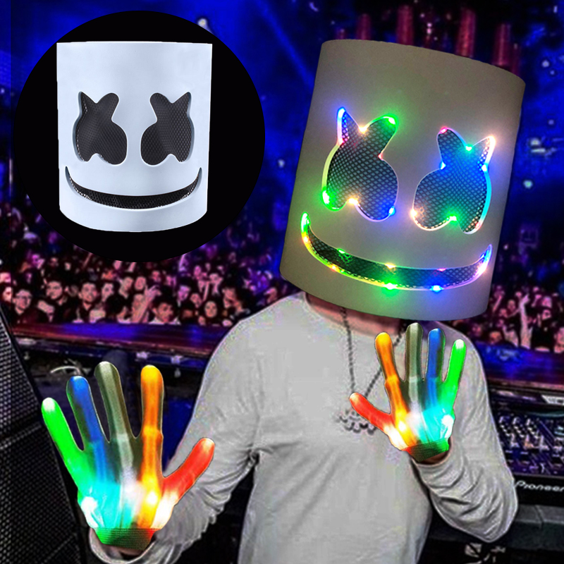 Led Light Up Mask and Gloves D - Led Gloves Music recension och pris